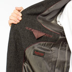 Zenbriele // Herringbone Fromal Classic Fit // Grey + Black (S)