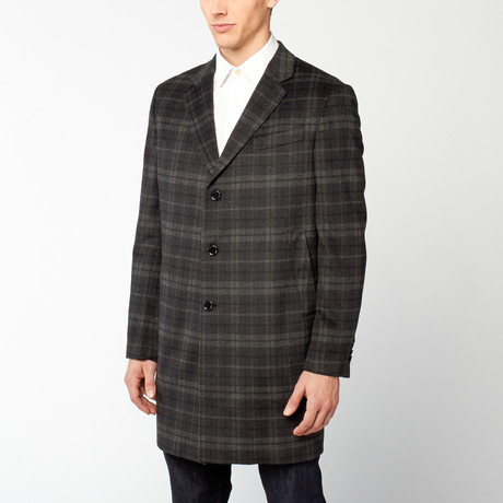 Zenbriele // Plaid Plaid Formal  Classic Fit // Black + Grey (S)