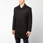Zenbriele // Classic Fit Officers Coat // Black (S)