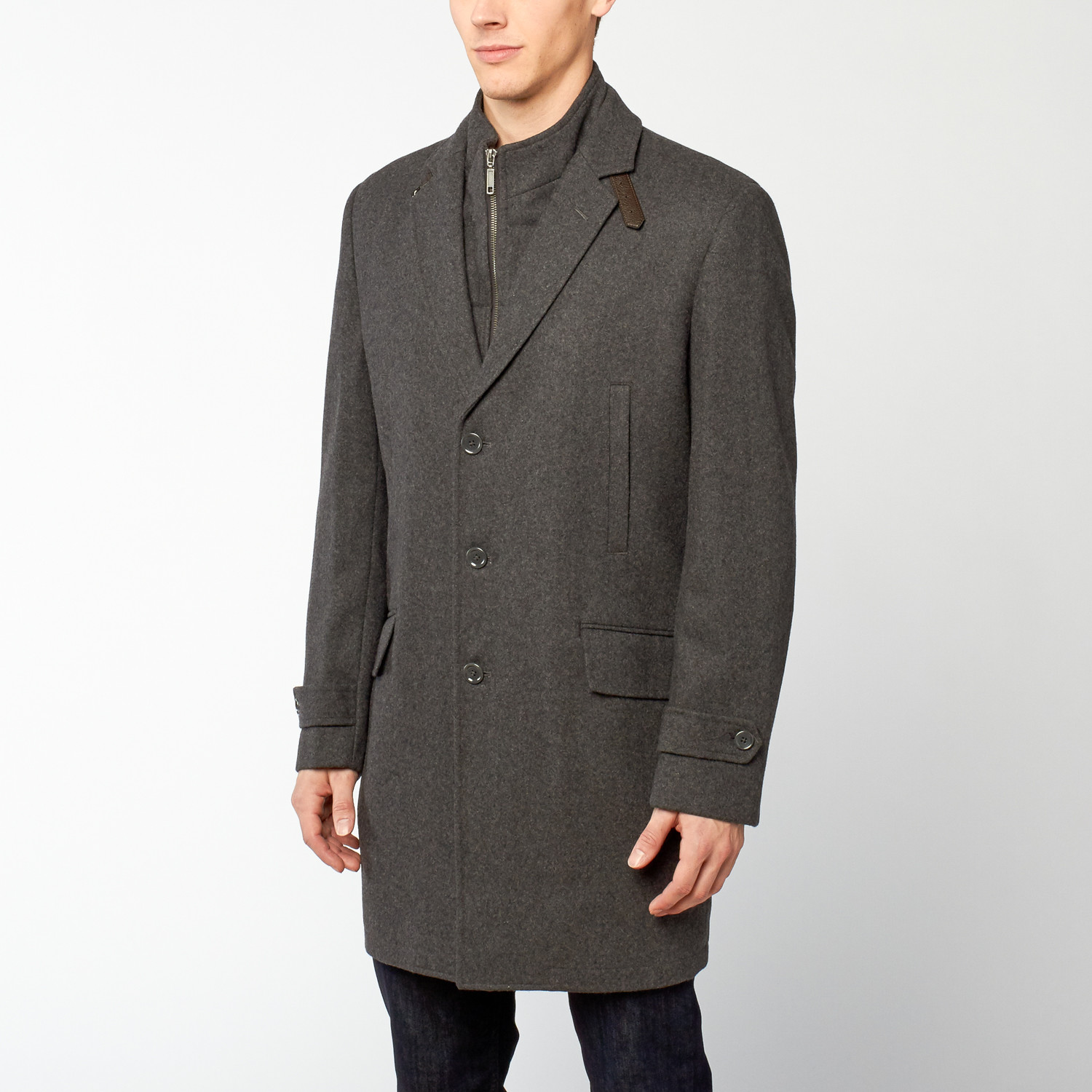 Zenbriele // Notch Lapel Jacket // Charcaol Grey (S) - Outerwear ...