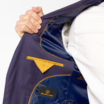 Rivelino // 2 Piece Suit Slim Fit // Navy Solid Wool Gaberdine (US: 40L)