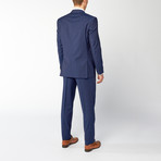 Rivelino // 2 Piece Suit Slim Fit // Blue Fine Stripe (US: 42S)