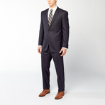 Rivelino // 2 Piece Suit Classic Fit // Navy Herringbone (US: 34S)
