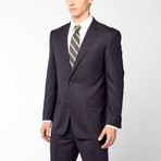 Rivelino // 2 Piece Suit Classic Fit // Navy Herringbone (US: 34S)