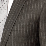Rivelino // 2 Piece Suit Slim Fit // Grey Pinstripe (US: 40R)
