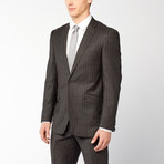 Rivelino // 2 Piece Suit Slim Fit // Grey Pinstripe (US: 40R)