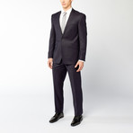 Rivelino // 2 Piece Suit Slim Fit // Black Pinstripe (US: 38R)