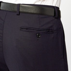 Rivelino // 2 Piece Suit Slim Fit // Navy Solid Wool Twill (US: 36S)