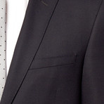 Rivelino // 2 Piece Suit Slim Fit // Navy Solid Wool Twill (US: 36S)