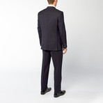 Rivelino // 2 Piece Suit Slim Fit // Navy Solid Wool Twill (US: 36S)