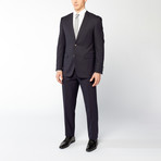 Rivelino // 2 Piece Suit Slim Fit // Navy Solid Wool Twill (US: 36S)