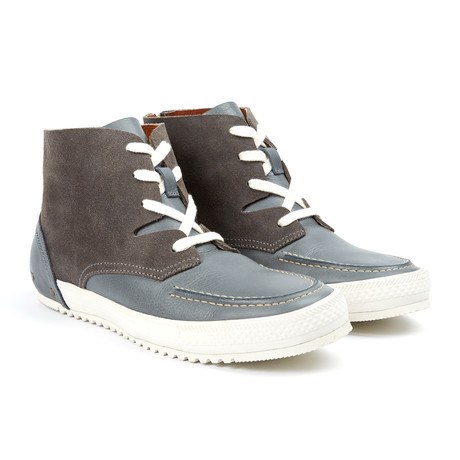 Soho Leather Hi-Top Shoe // Grey (US: 7)