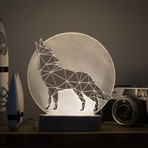 Wolf Lamp // Full Moon
