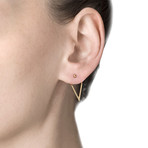 Geometrical Collection // V Earrings (Silver)