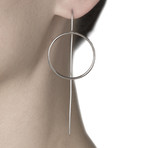 Antenna Collection // AM Loops Earrings (Ruthenium)