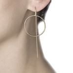 Antenna Collection // AM Loops Earrings (Ruthenium)
