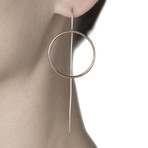 Antenna Collection // AM Loops Earrings (Ruthenium)