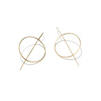 Antenna Collection // Loop Earrings (Gold)