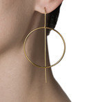 Antenna Collection // Loop Earrings (Gold)