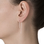 Antenna Collection // Wideband Earrings (Rose Gold)