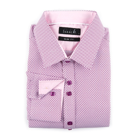 Double Button Up Shirt // Pink (S)