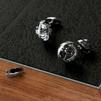 Gyro Cufflinks // Stainless Steel