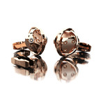 Encelade 1789 // Dice Cufflinks // Rose Gold PVD