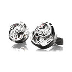 Rotor Cufflinks // Stainless Steel