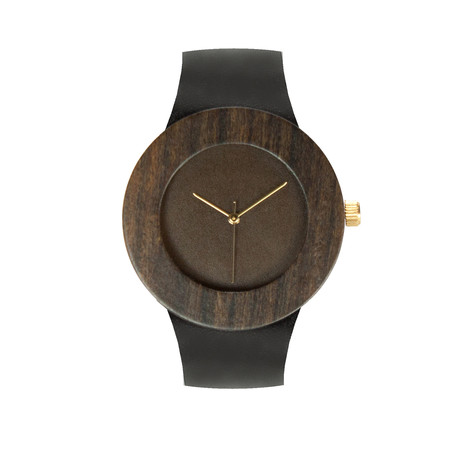 Carpenter Collection // Leather & Blackwood Quartz // Hour Markers
