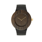Carpenter Collection // Leather & Blackwood Quartz // Hour Markers