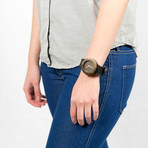 Carpenter Collection // Leather & Blackwood Quartz // Hour Markers