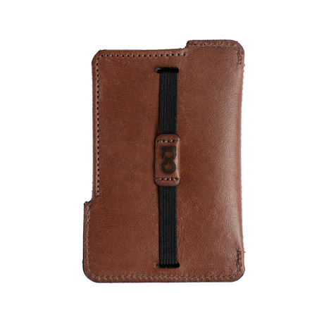 Kit Minimalist Wallet // Money Strap (Brown)