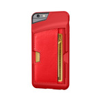Q Card Case // Red Rouge (iPhone 6/6s)