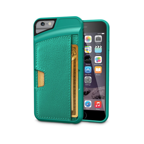 Q Card Case // Pacific Green (iPhone 6/6s)