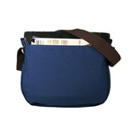 Beverly Striped Leather Bag (Dark Brown)