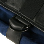 Beverly Striped Leather Bag (Dark Brown)