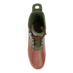 Psyberia // Mudguard Boot // Green + Brown (US: 13)