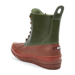 Psyberia // Mudguard Boot // Green + Brown (US: 8)