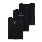 Essentials Crew Neck Short-Sleeve Tee // Black // Pack of 3 (XL)