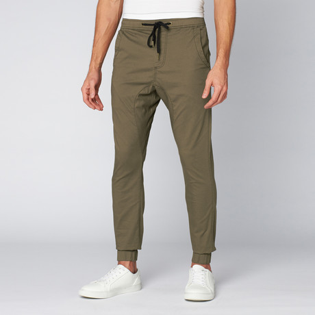 Chino Jogger // Olive (S)