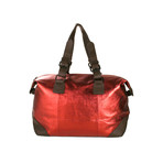 Bleecker Leather Duffel Bag // Red (Extra Small)