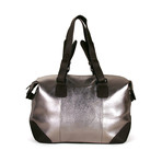 Bleecker Leather Duffel Bag // Silver (Extra Small)