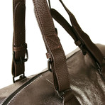 Bleecker Leather Duffel Bag // Silver (Extra Small)