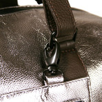 Bleecker Leather Duffel Bag // Silver (Extra Small)