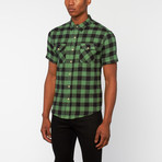 Short-Sleeve Buffalo Flannel // Green (S)