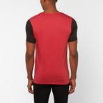 Contrast Tee // Red + Black (S)