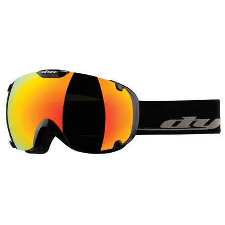 T1 Snow Goggle // Solid Black + Bronze Fire Lens