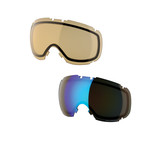 T1 Polarized Snow Goggle // Black + Grey // 2 Lens Pack