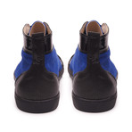 Lord Casual Leather + Suede High-Top // Black + Cobalt (Euro: 42)