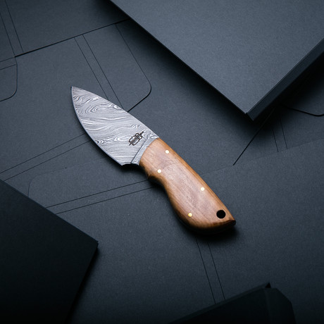 Mini Skinner Hunting Knife // Olivewood